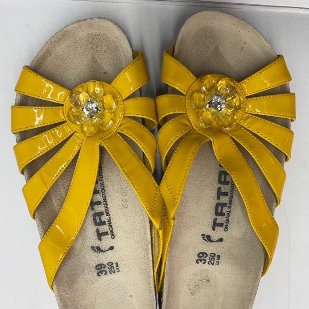 Tatami Birkenstock Yellow Sandals Size 8